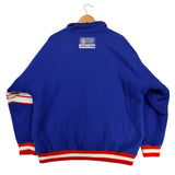 Vintage Buffalo Bills Apex Quilt Lined 1/4 Zip Sweatshirt Jacket Large