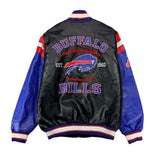 Vintage Buffalo Bills Vegan Leather Jacket Medium