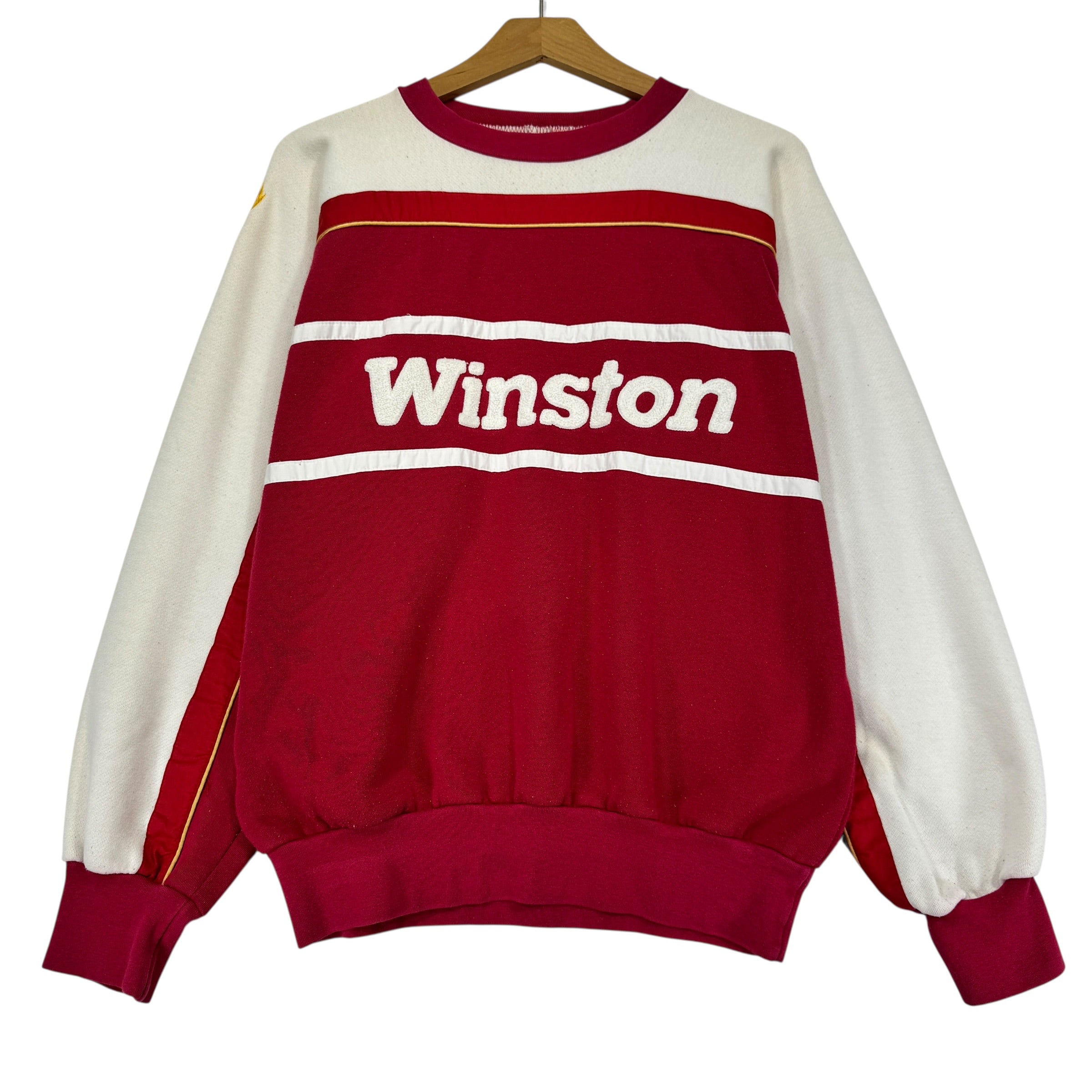 Vintage Winston Color Block Crewneck Sweatshirt Large