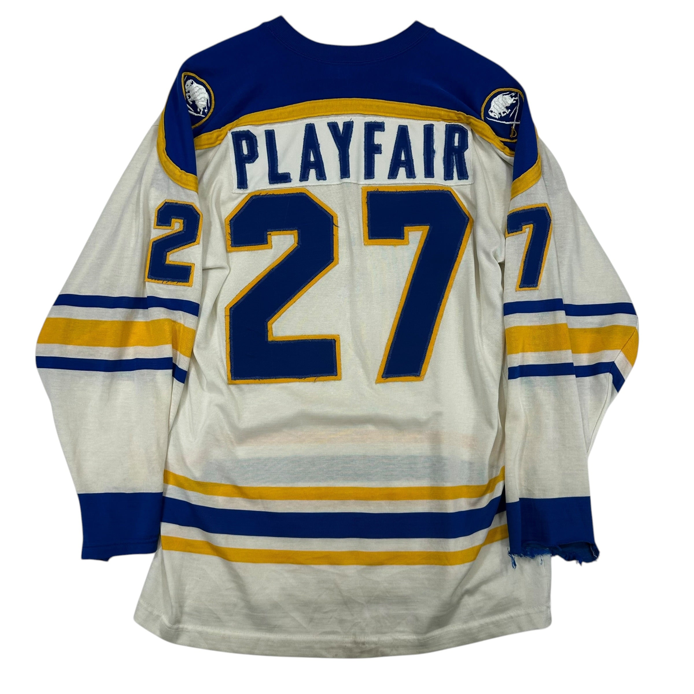 Vintage Buffalo Sabres Larry Playfair Jersey Medium