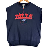 Vintage Buffalo Bills Cut Off Crewneck Sweatshirt Large