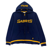 Vintage Buffalo Sabres Women’s Zip Up Hoodie Sweatshirt Medium