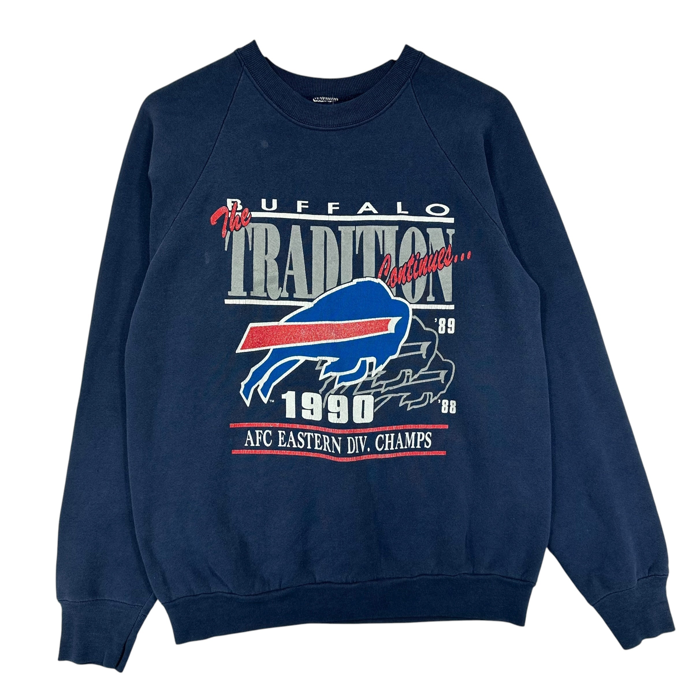 Vintage Buffalo Bills 1990 Division Champs Crewneck Sweatshirt Medium