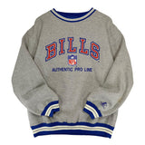 Vintage Buffalo Bills Embroidered Crewneck Sweatshirt Large