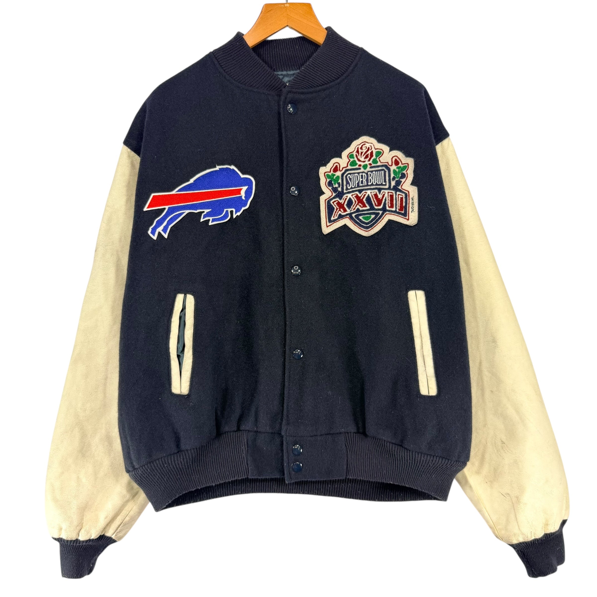 Vintage Buffalo Bills Chalk Line Varsity Jacket XL