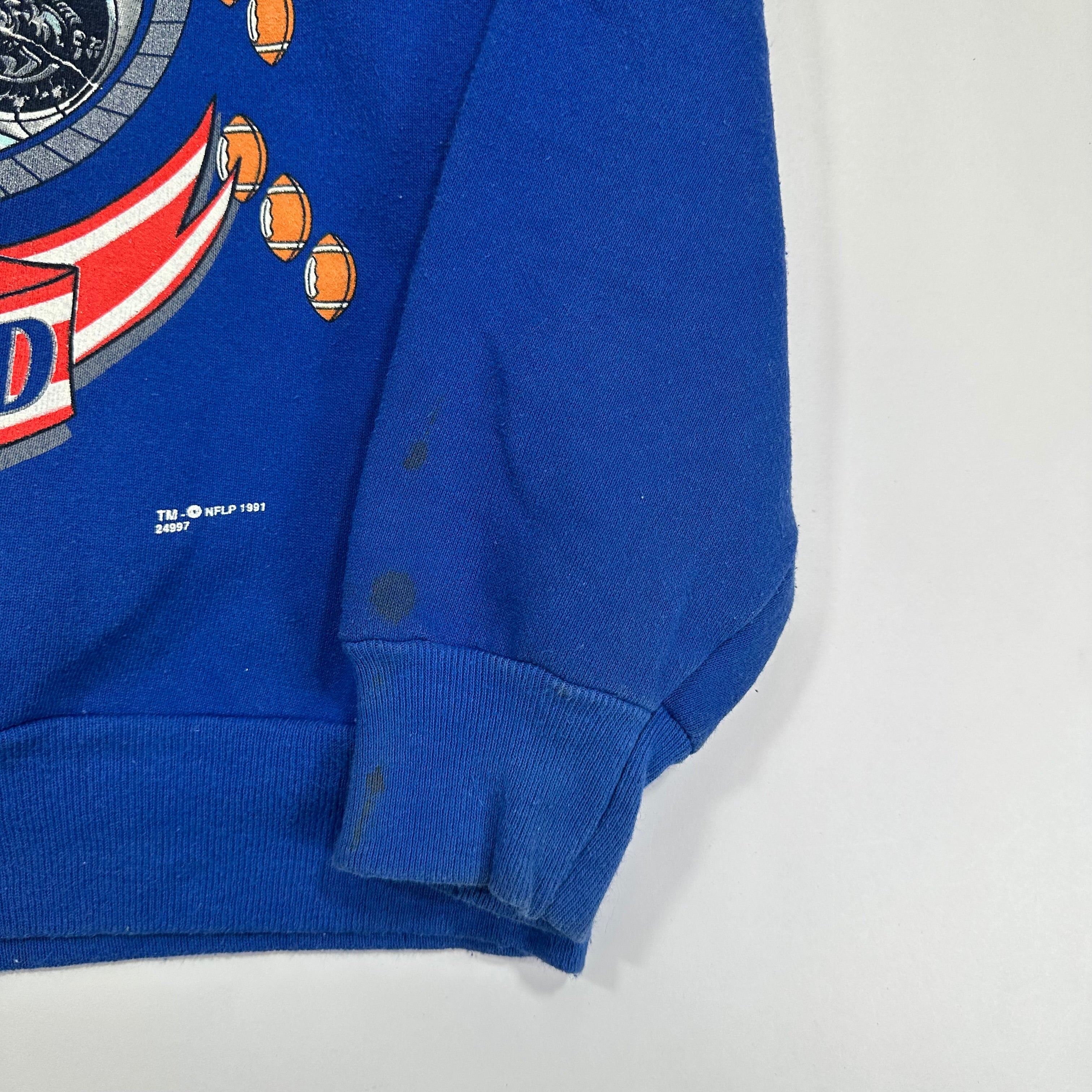 Vintage Buffalo Bills Bomb Squad Crewneck Sweatshirt Large