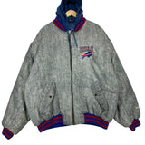 Vintage Buffalo Bills Acid Wash Puffer Jacket XL
