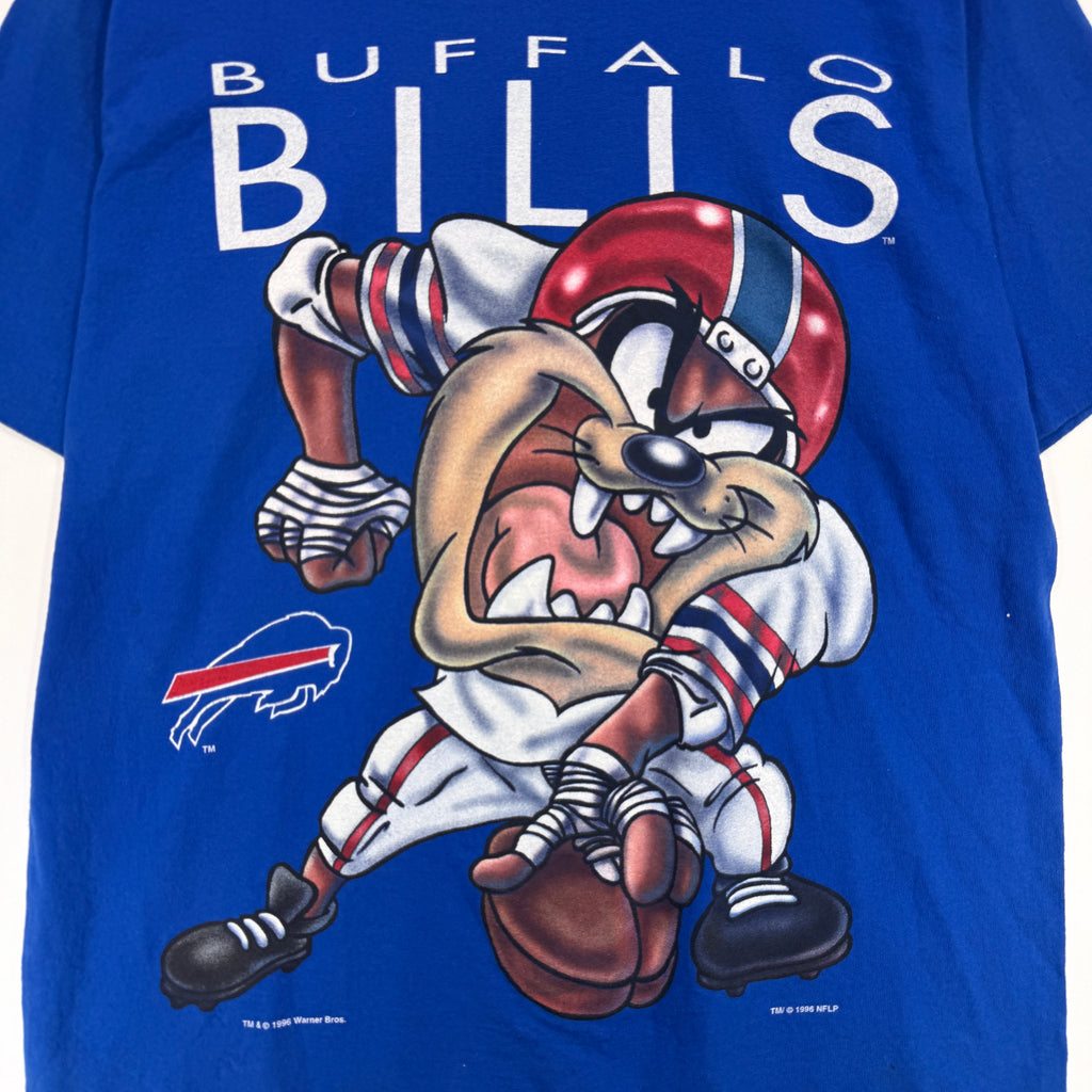 Vintage Buffalo Bills Taz Looney Tunes Cartoon Shirt Large