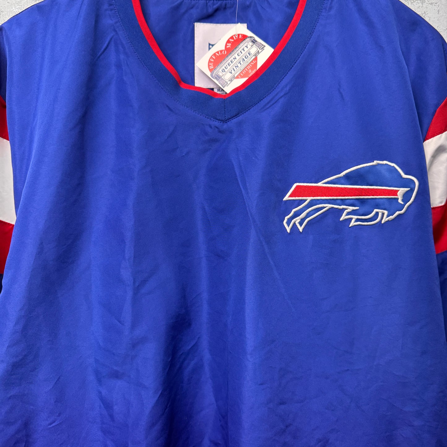 Buffalo Bills Pullover Windbreaker Jacket XL