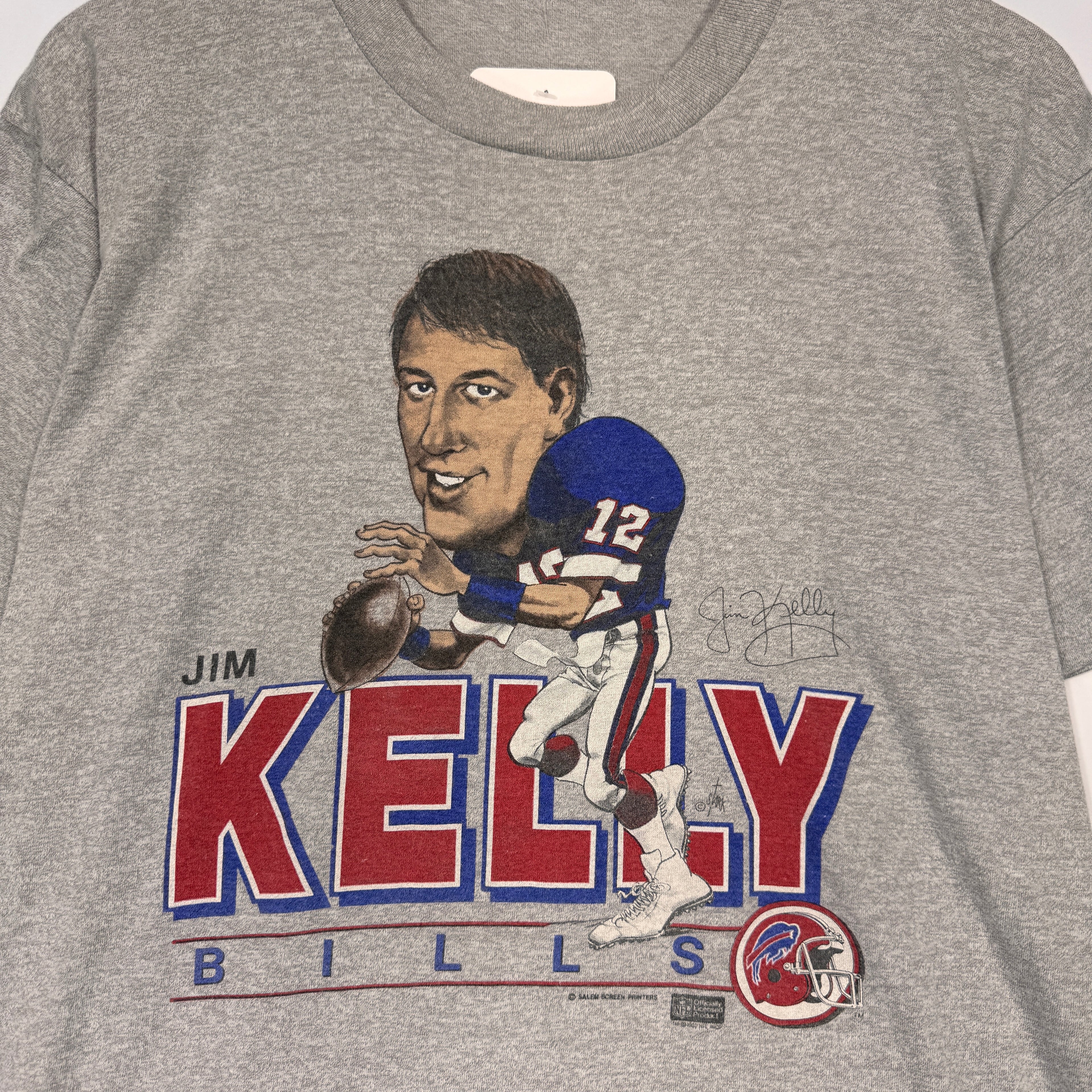 Vintage Buffalo Bills Jim Kelly Caricature Shirt Large