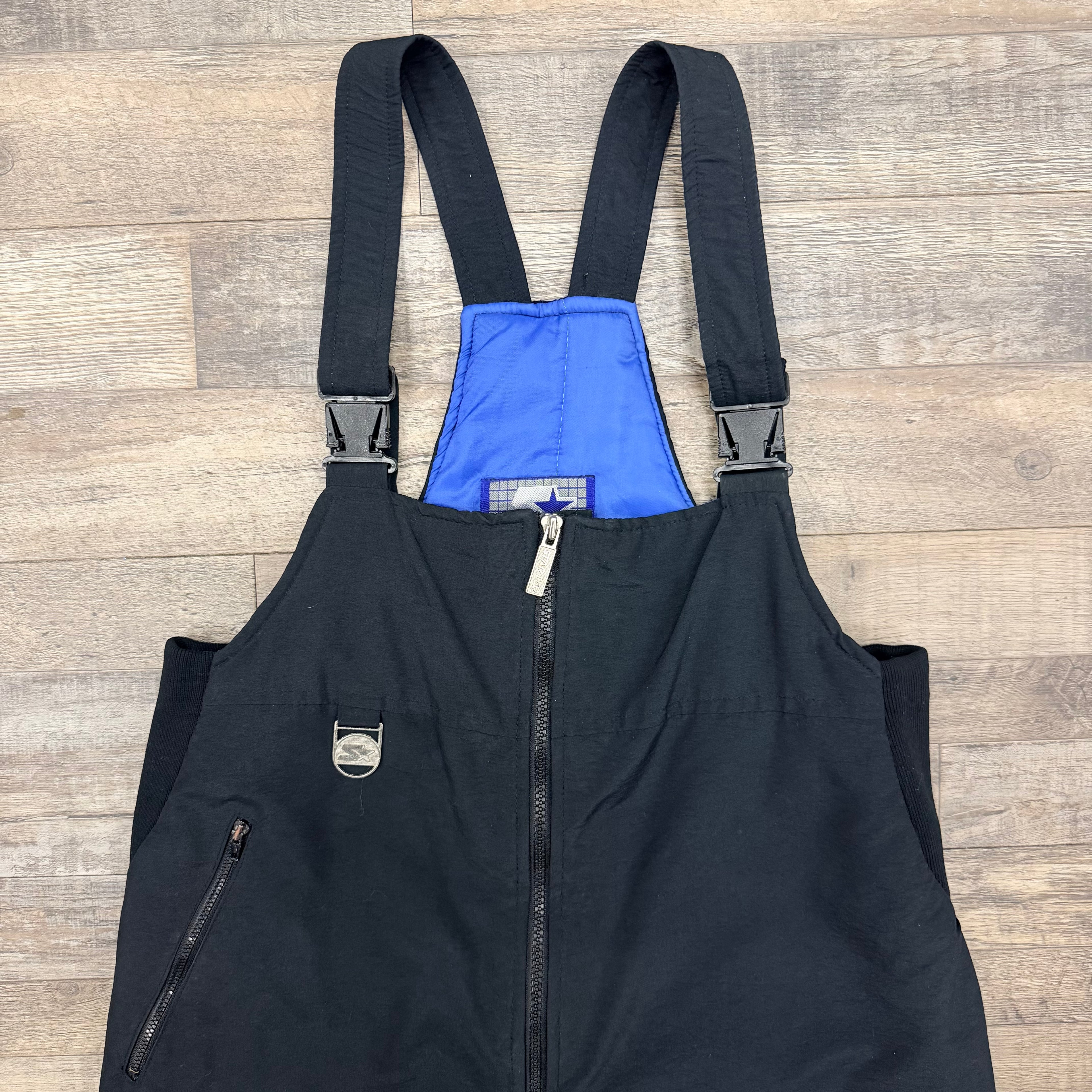 Vintage Buffalo Bills Starter Winter Snow Bibs Overalls Jacket Medium