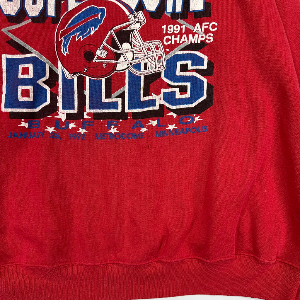 Vintage Buffalo Bills 1991 AFC Champs Crewneck Sweatshirt XXL