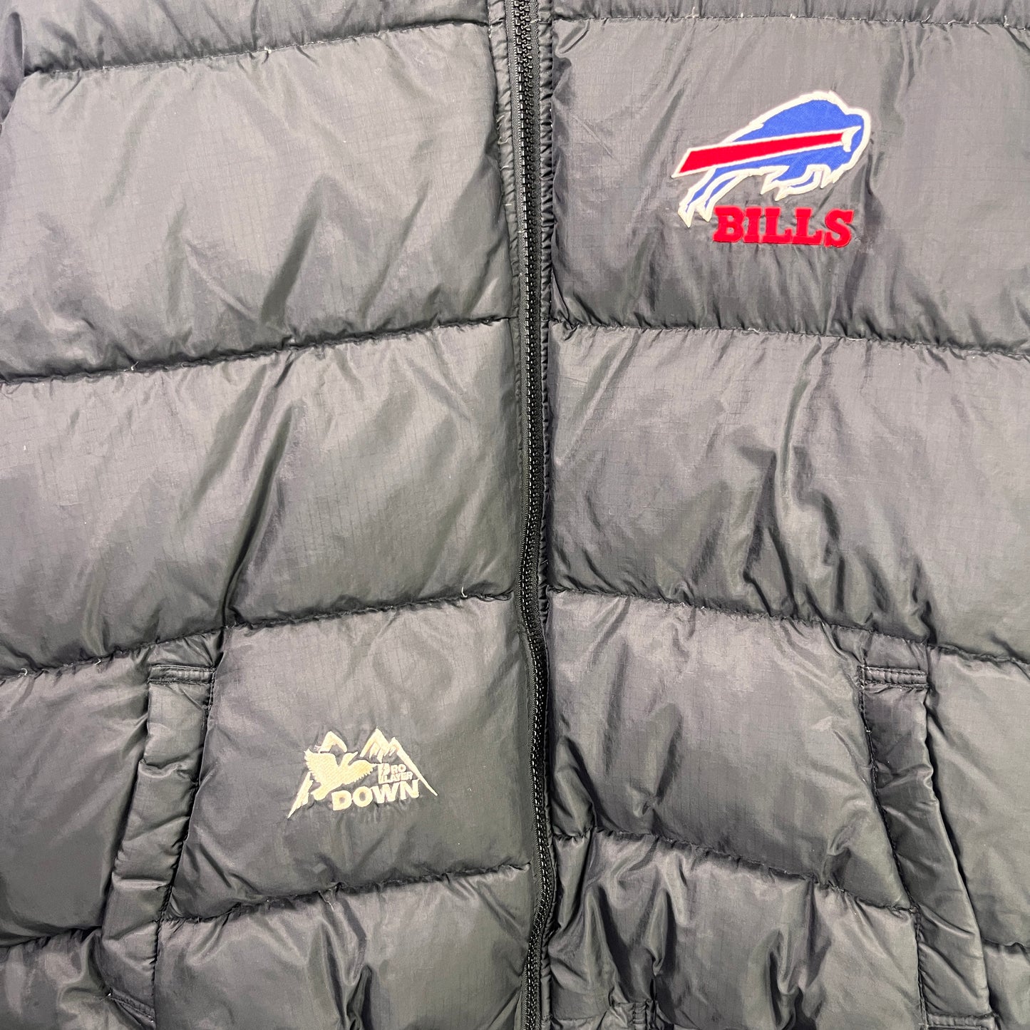 Vintage Buffalo Bills Pro Player Down Filled Puffer Jacket Large