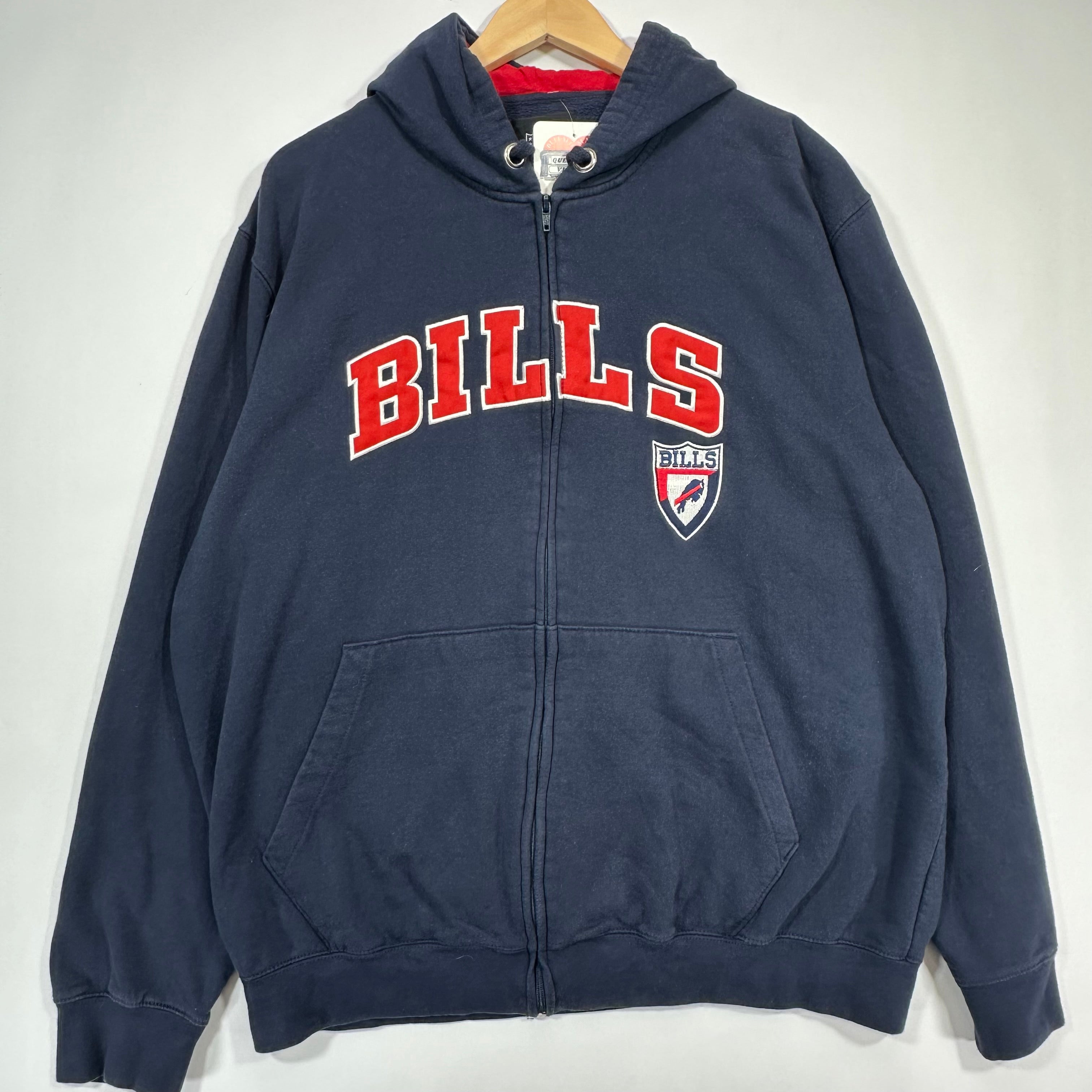Vintage Buffalo Bills Embroidered Hoodie Sweatshirt XL