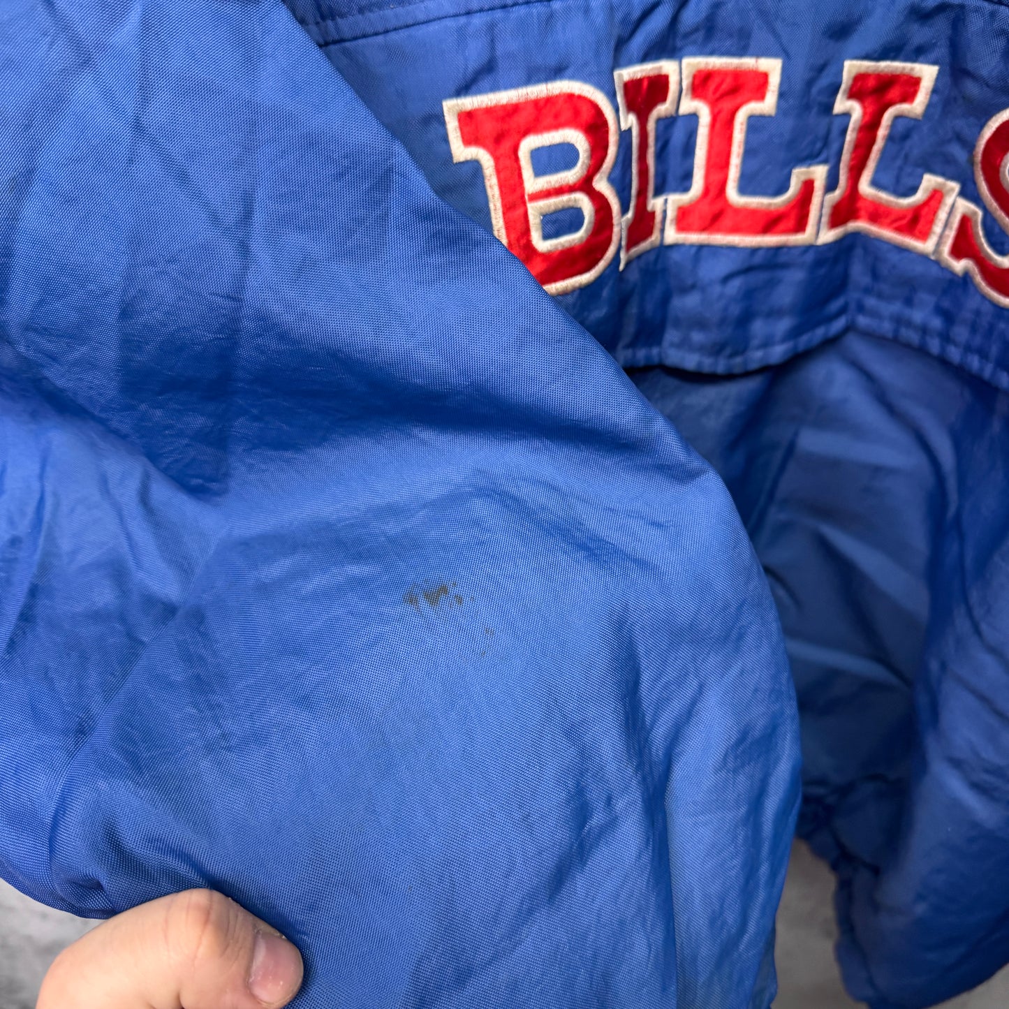 Vintage Buffalo Bills Starter Pullover Puffer Jacket XL