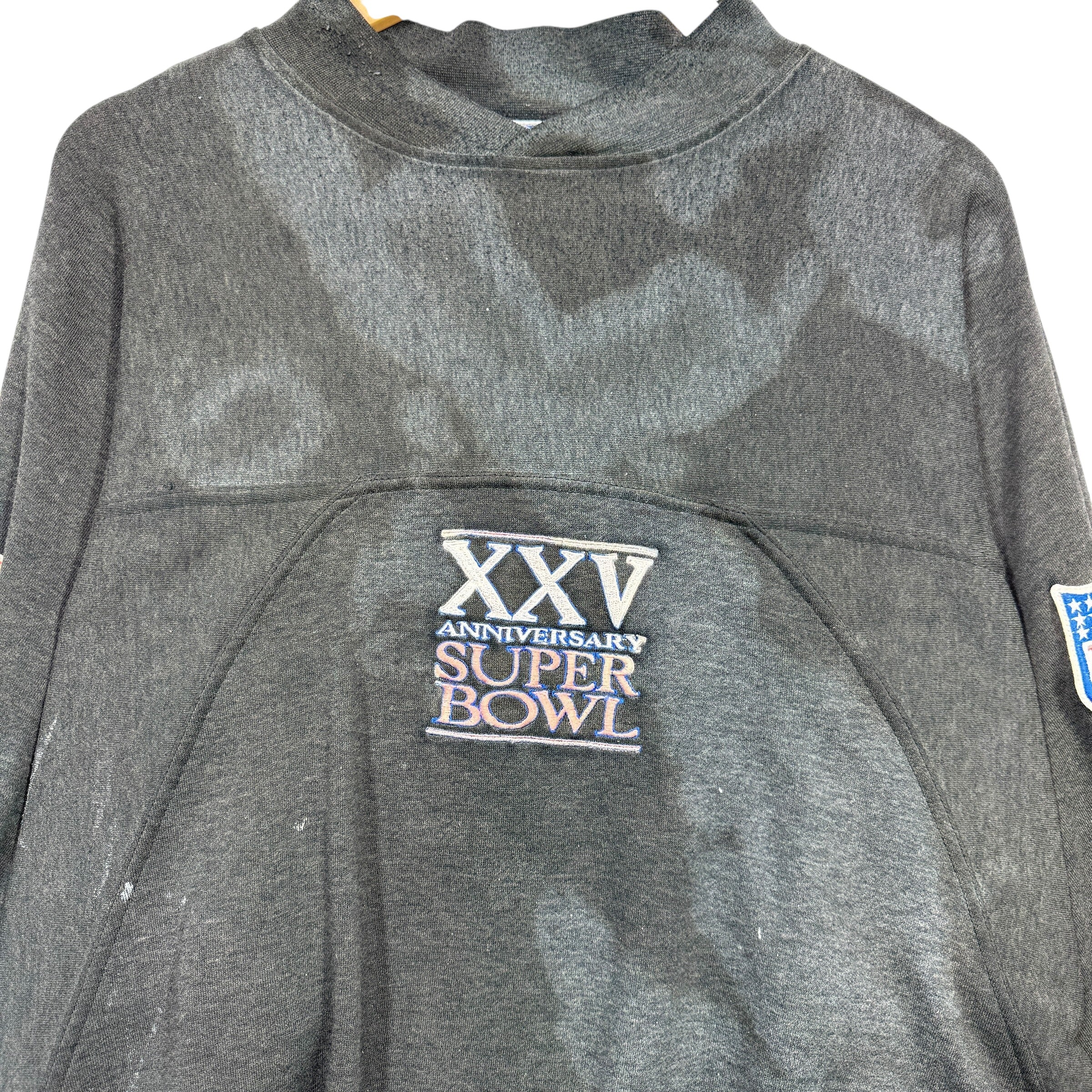 Vintage Buffalo Bills Thrashed Super Bowl XXV Crewneck Sweatshirt XL