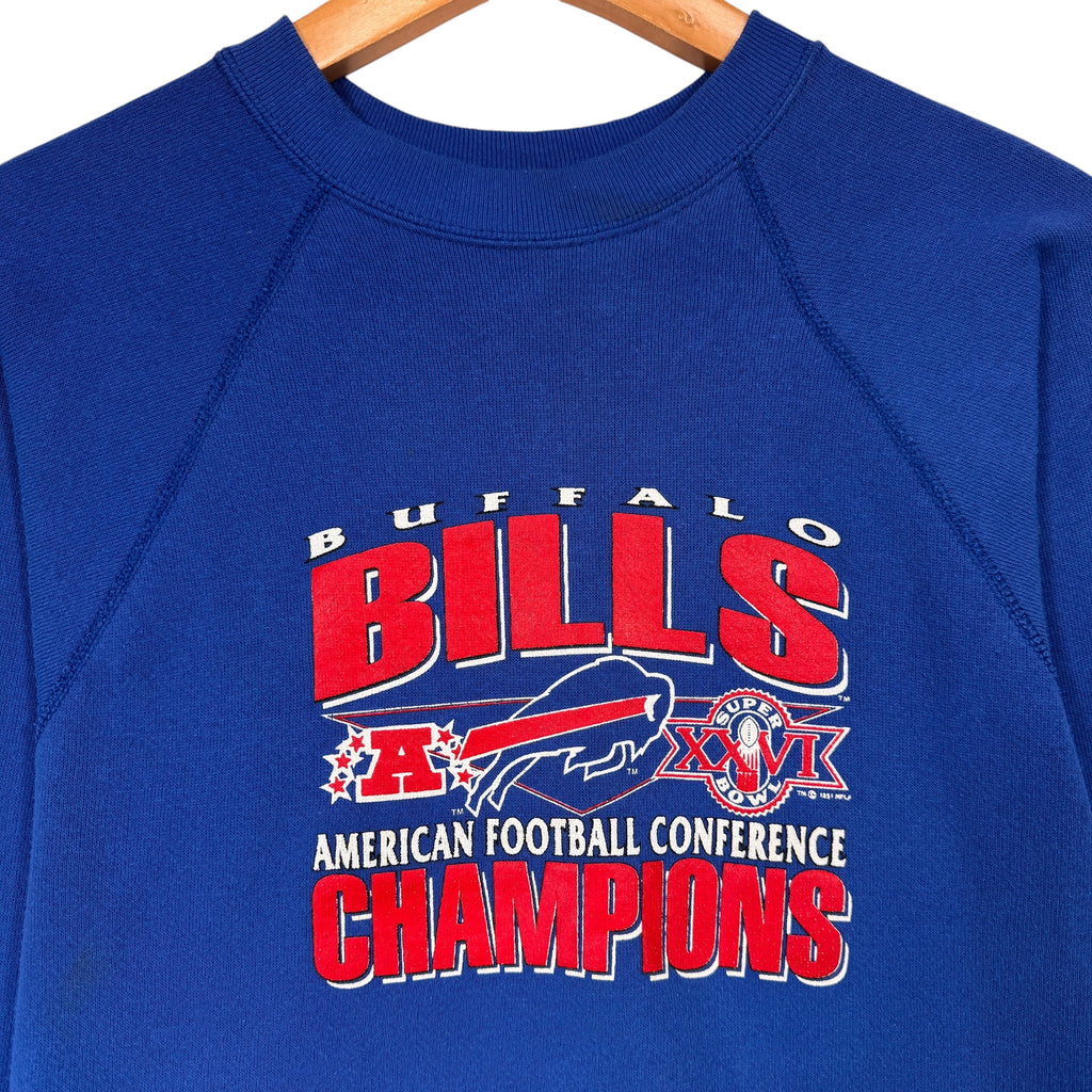Vintage Buffalo Bills AFC Champions Crewneck Sweatshirt Small