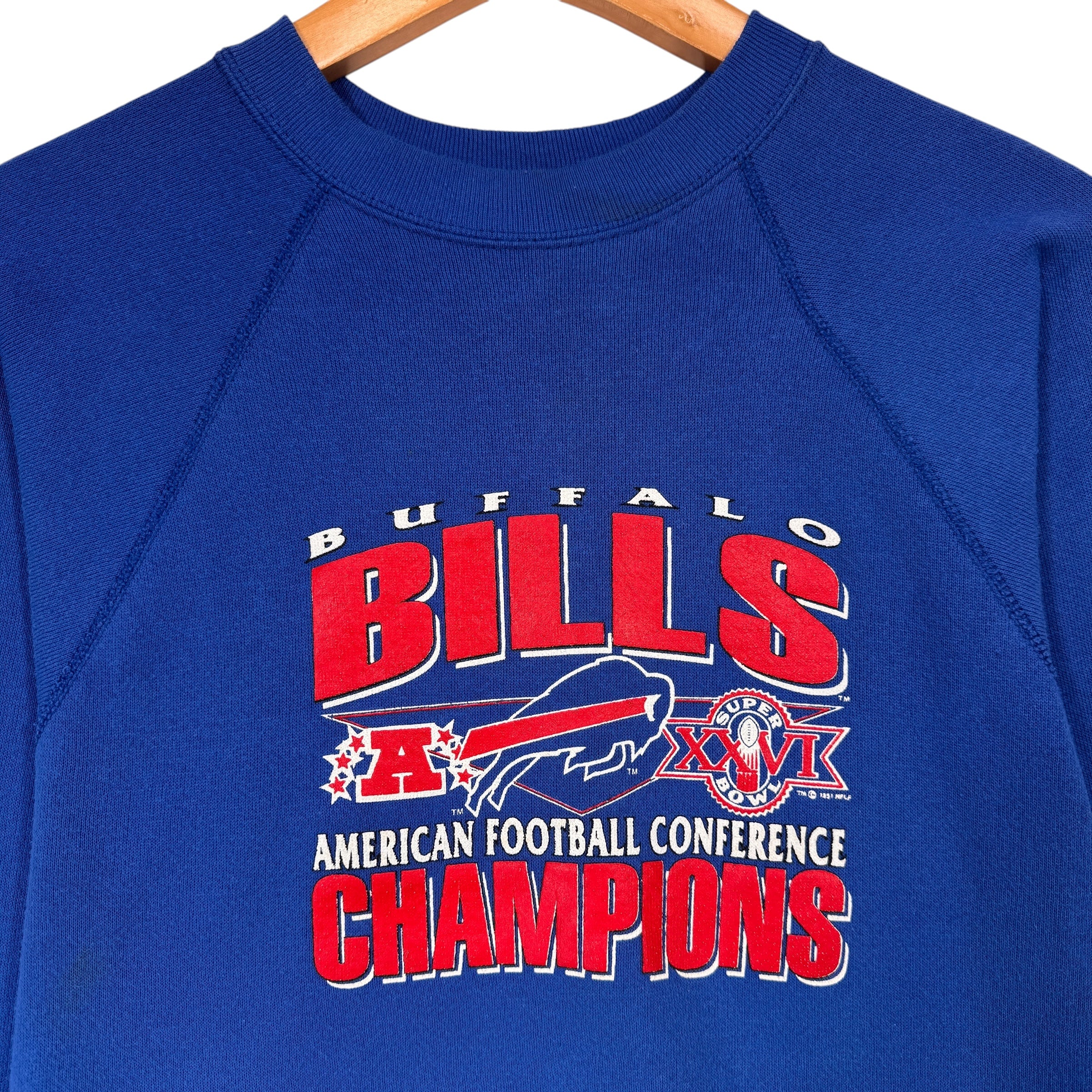 Vintage Buffalo Bills AFC Champions Crewneck Sweatshirt Small