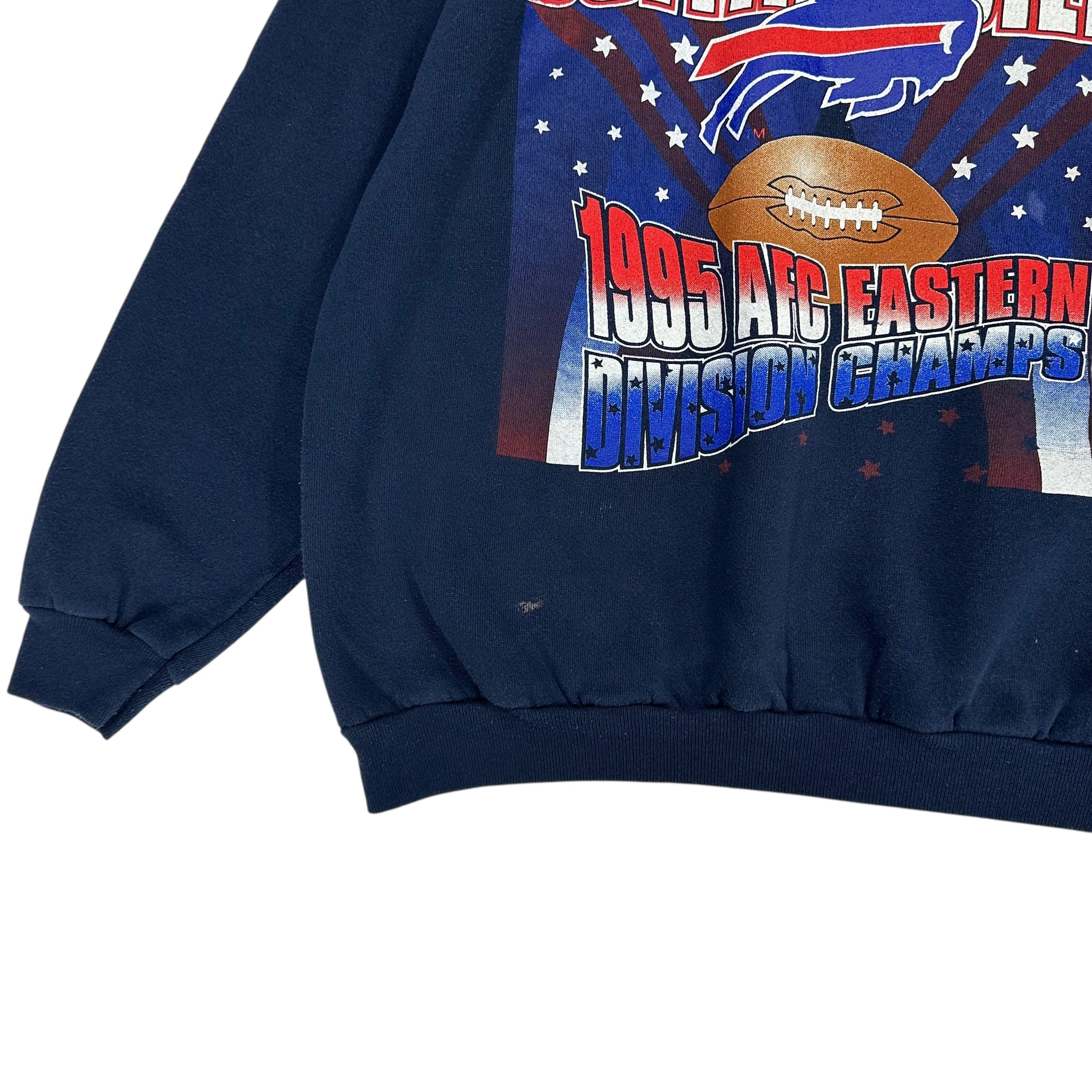 Vintage Buffalo Bills 1995 Division Champs Crewneck Sweatshirt Large