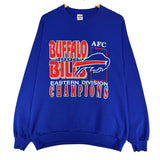 Vintage Buffalo Bills 1990 AFC East Champs Crewneck Sweatshirt XL