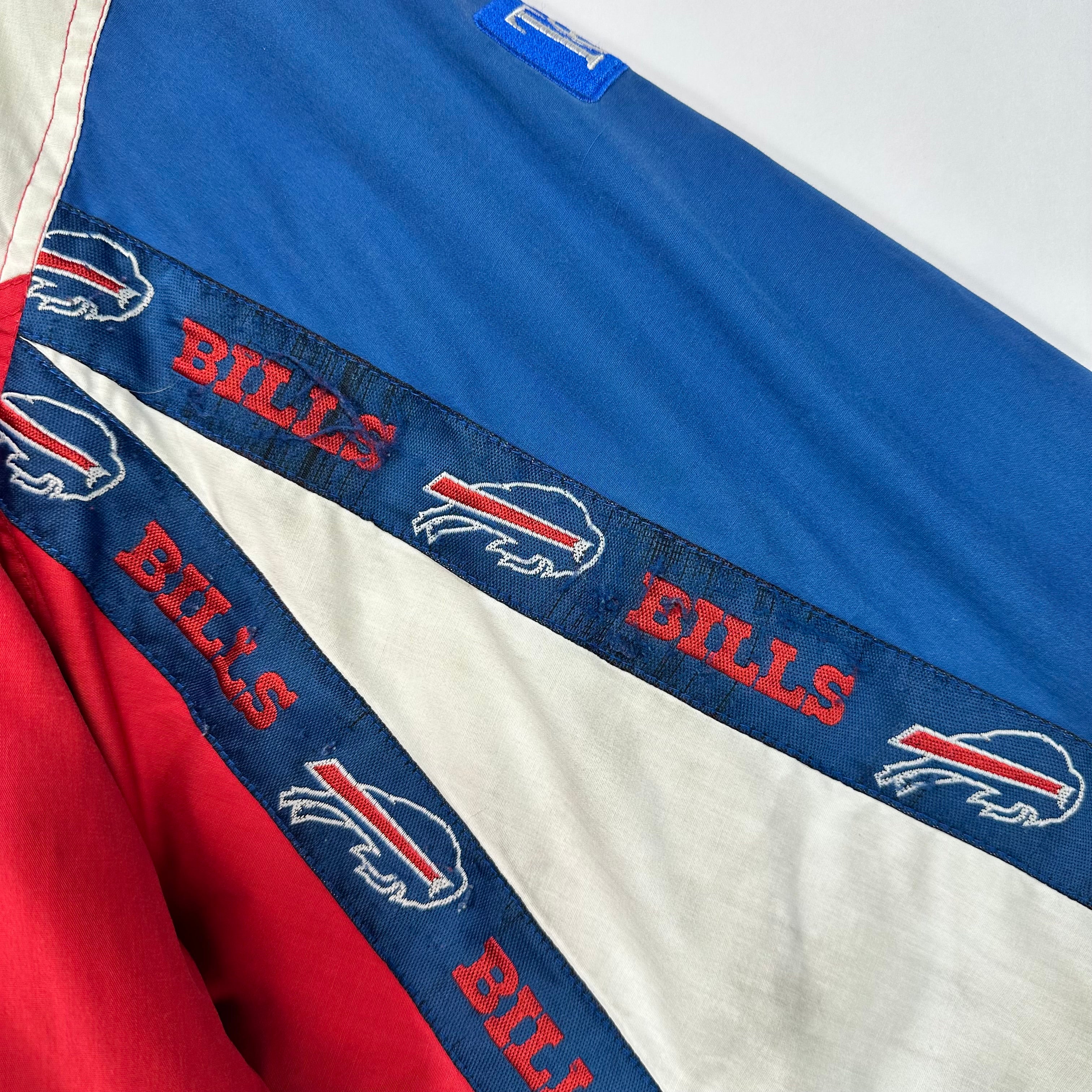 Vintage Buffalo Bills Pro Player Tape Logo Puffer Jacket Large