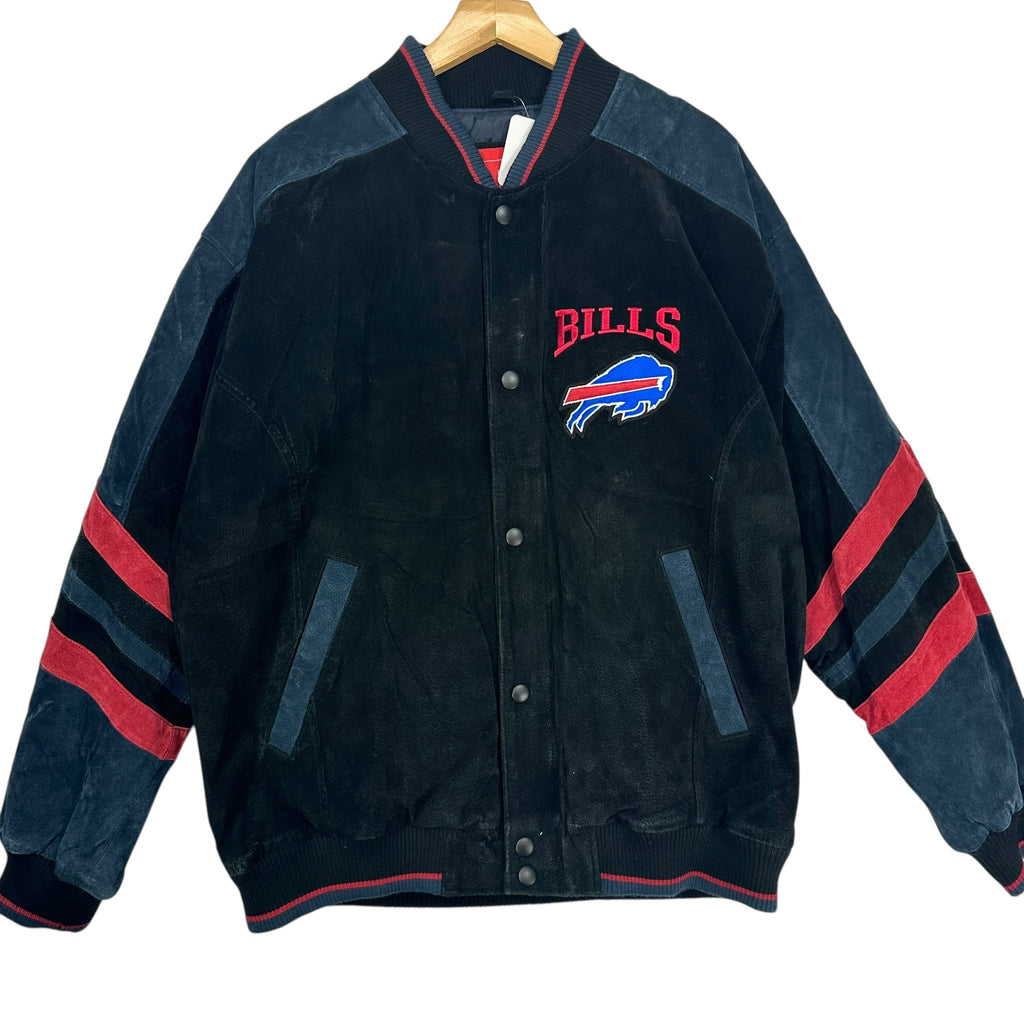 Vintage Buffalo Bills Suede Leather Jacket XL
