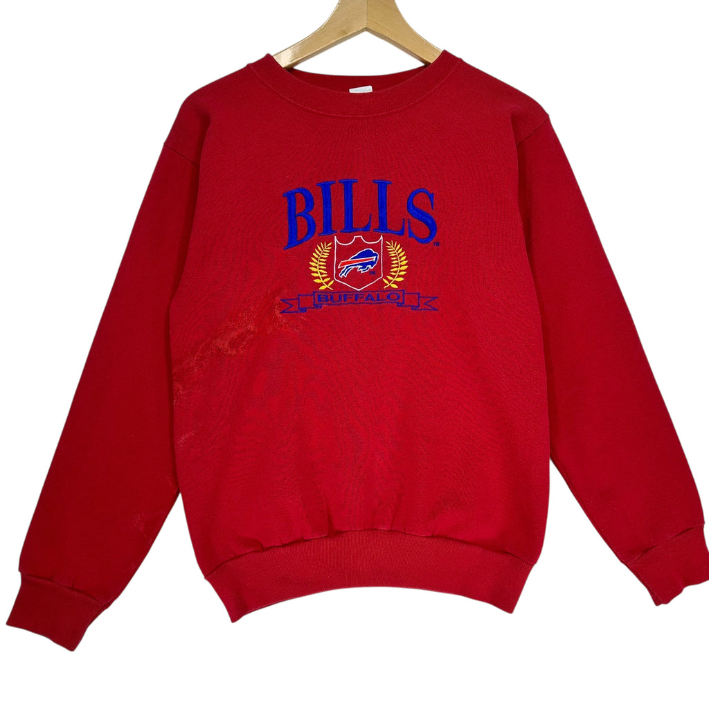 Vintage Buffalo Bills Embroidered Crewneck Sweatshirt Small