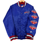 Starter Buffalo Bills 4X AFC CHAMPS Satin Bomber Jacket Large