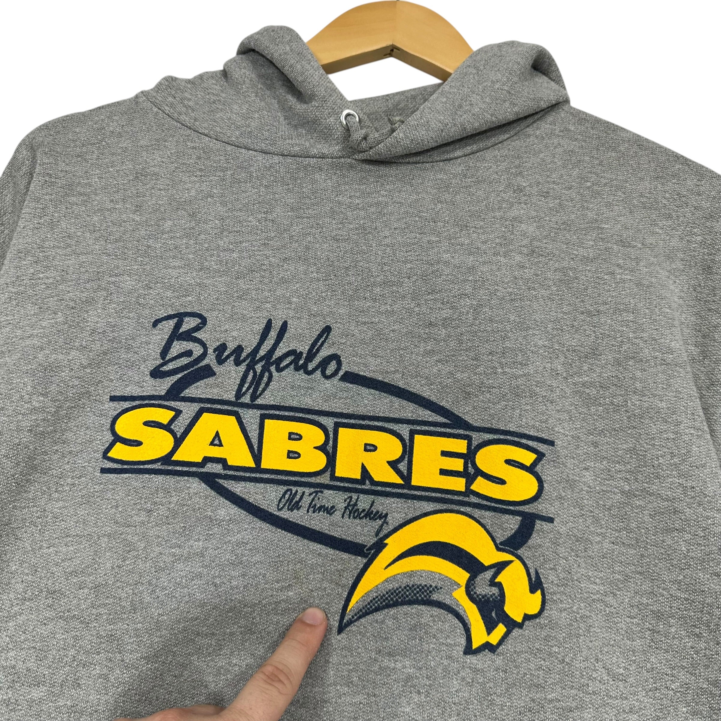 Vintage Buffalo Sabres Hoodie Sweatshirt Large