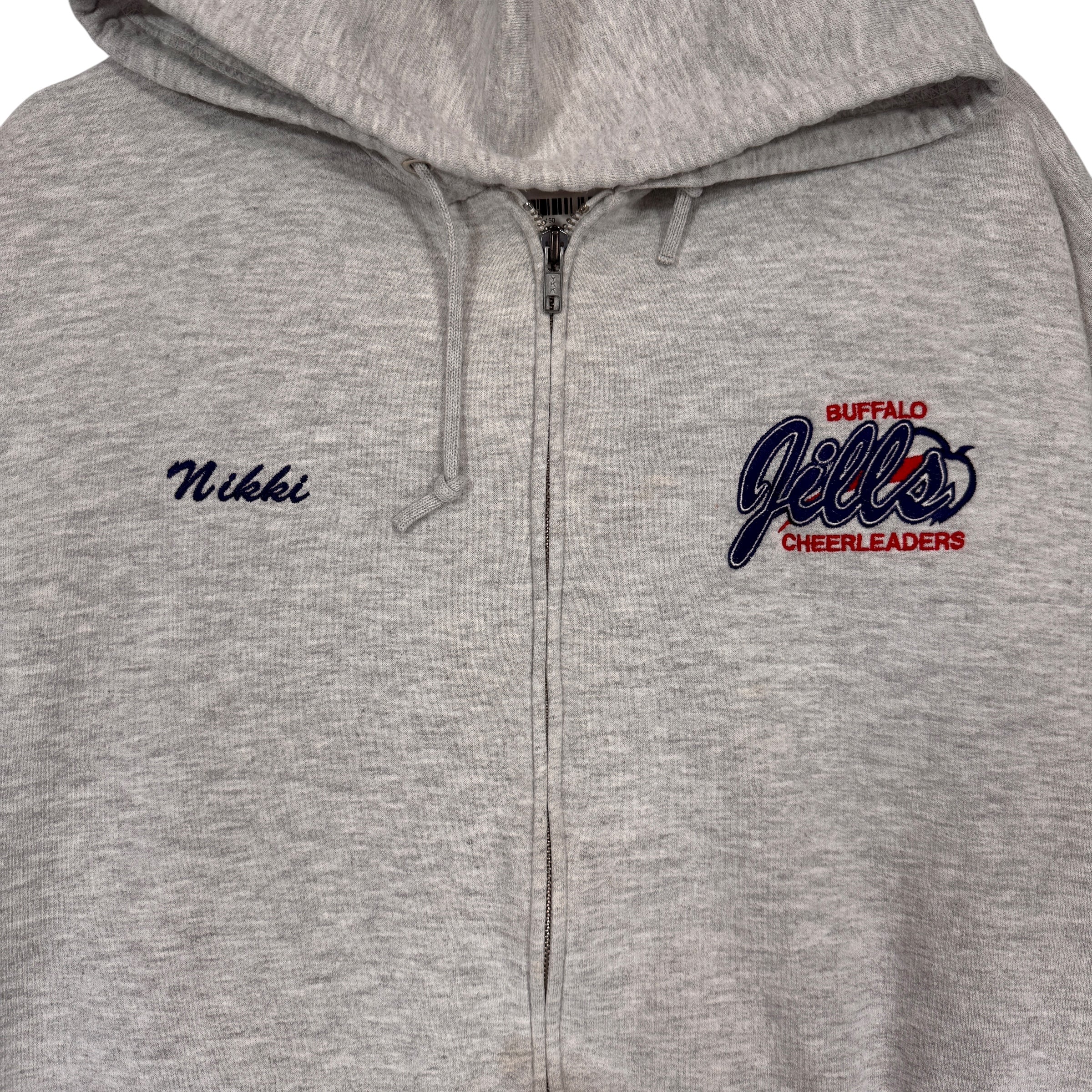 Vintage Buffalo Bills Jills Mom “Nikki” Zip Up Hoodie Sweatshirt XL