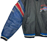 Vintage Buffalo Bills Leather Moto Jacket XL