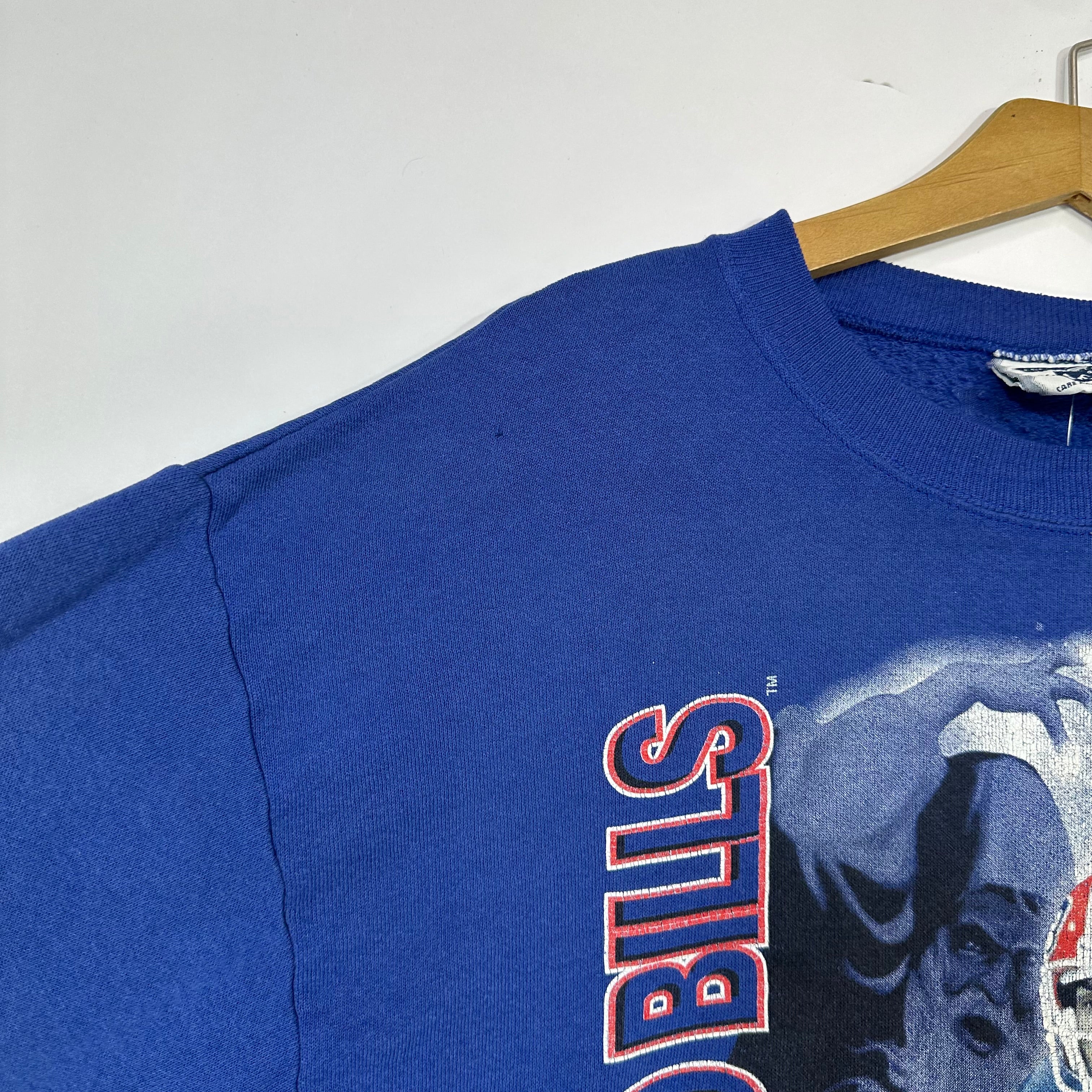 Vintage Buffalo Bills Doug Flutie Crewneck Sweatshirt Large