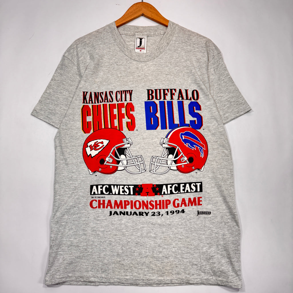 Vintage Buffalo Bills Kansas City Chiefs 1994 AFC Championship Shirt Large