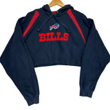 Vintage Buffalo Bills Cropped Hoodie Sweatshirt XL