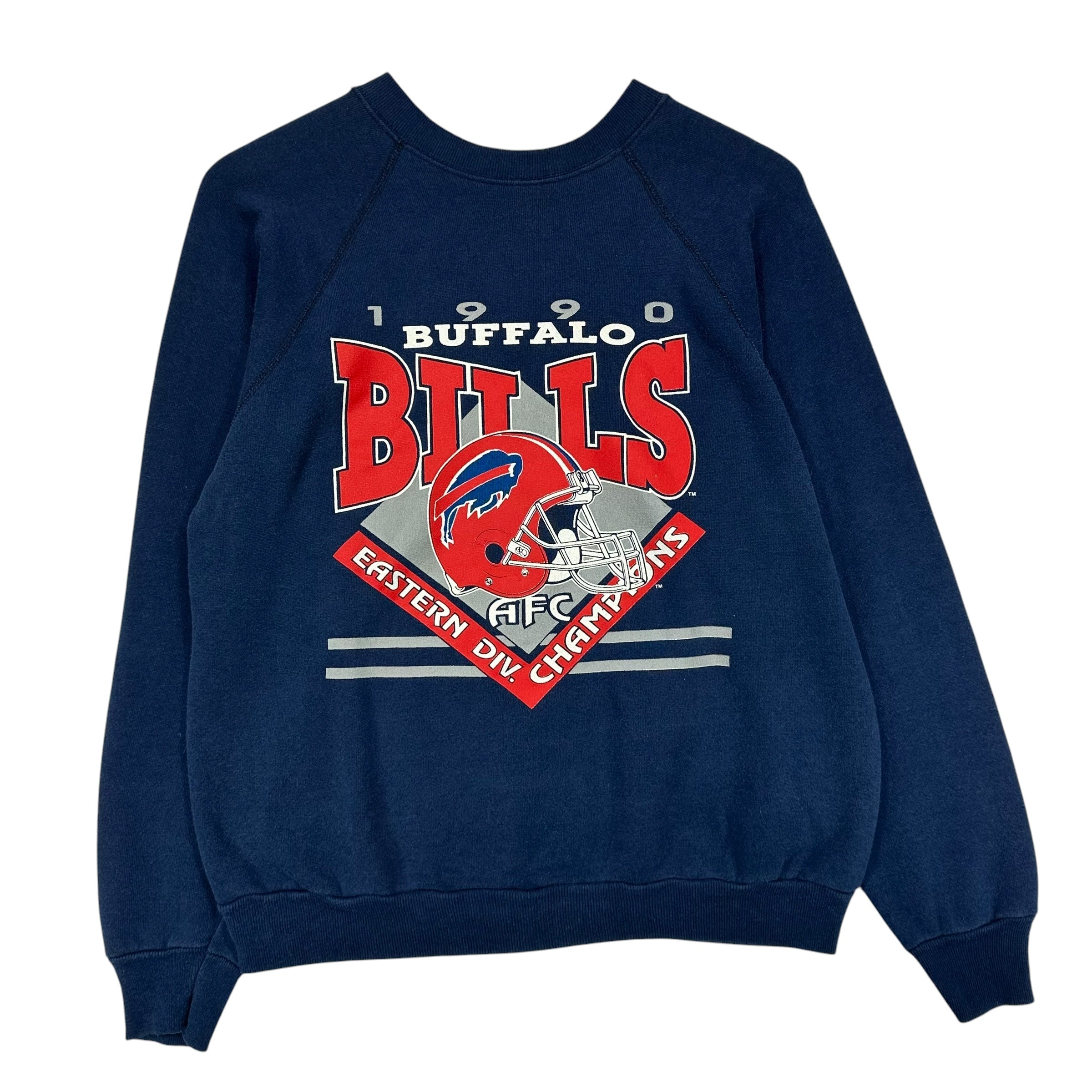 Vintage Buffalo Bills 1990 Division Champs Crewneck Sweatshirt Medium