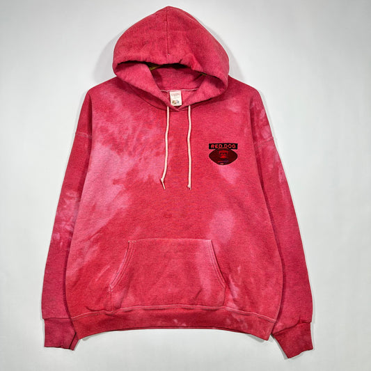 Vintage Buffalo Bills Red Dog Hoodie Sweatshirt Large
