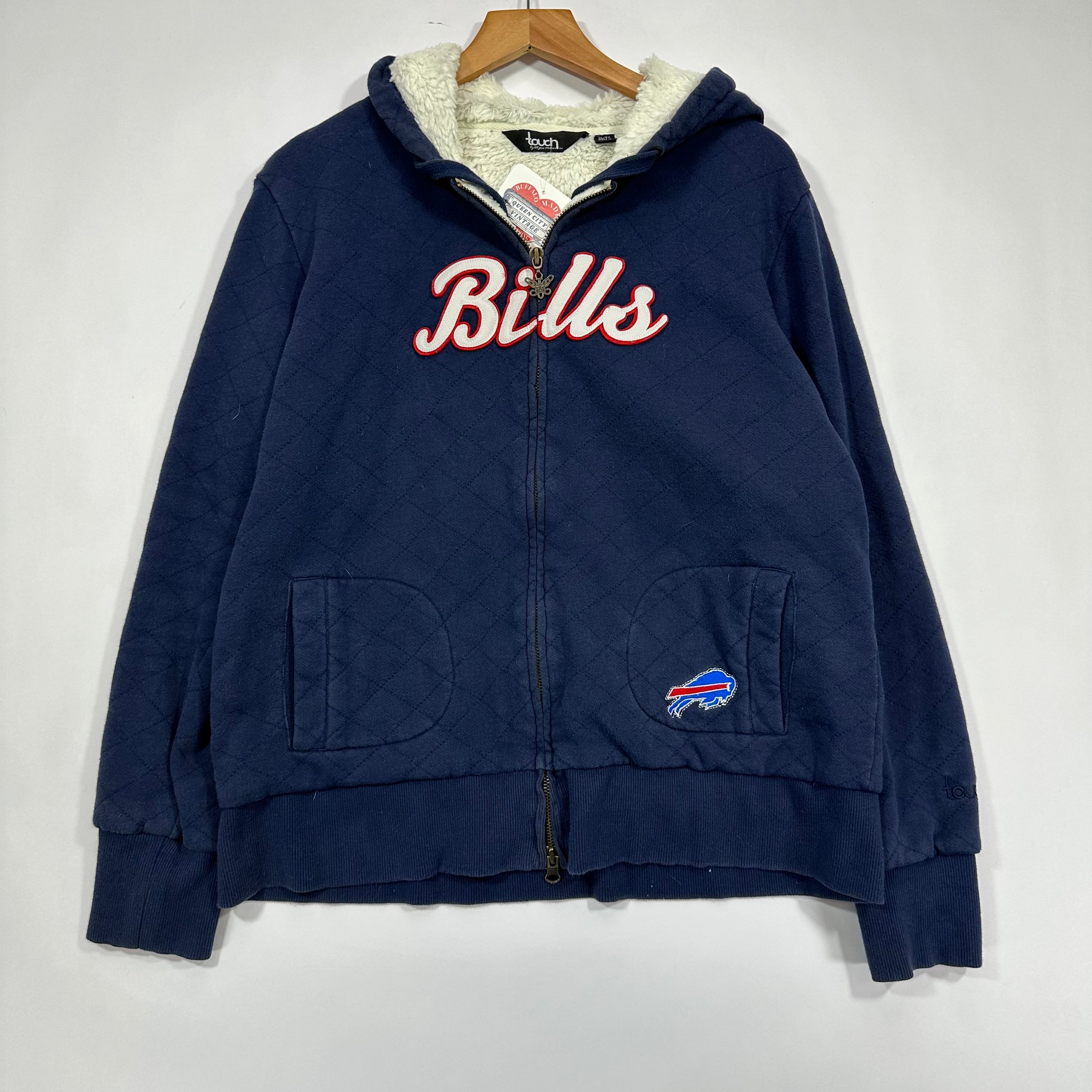Buffalo Bills Sherpa Lined Hoodie Sweatshirt Women’s XL