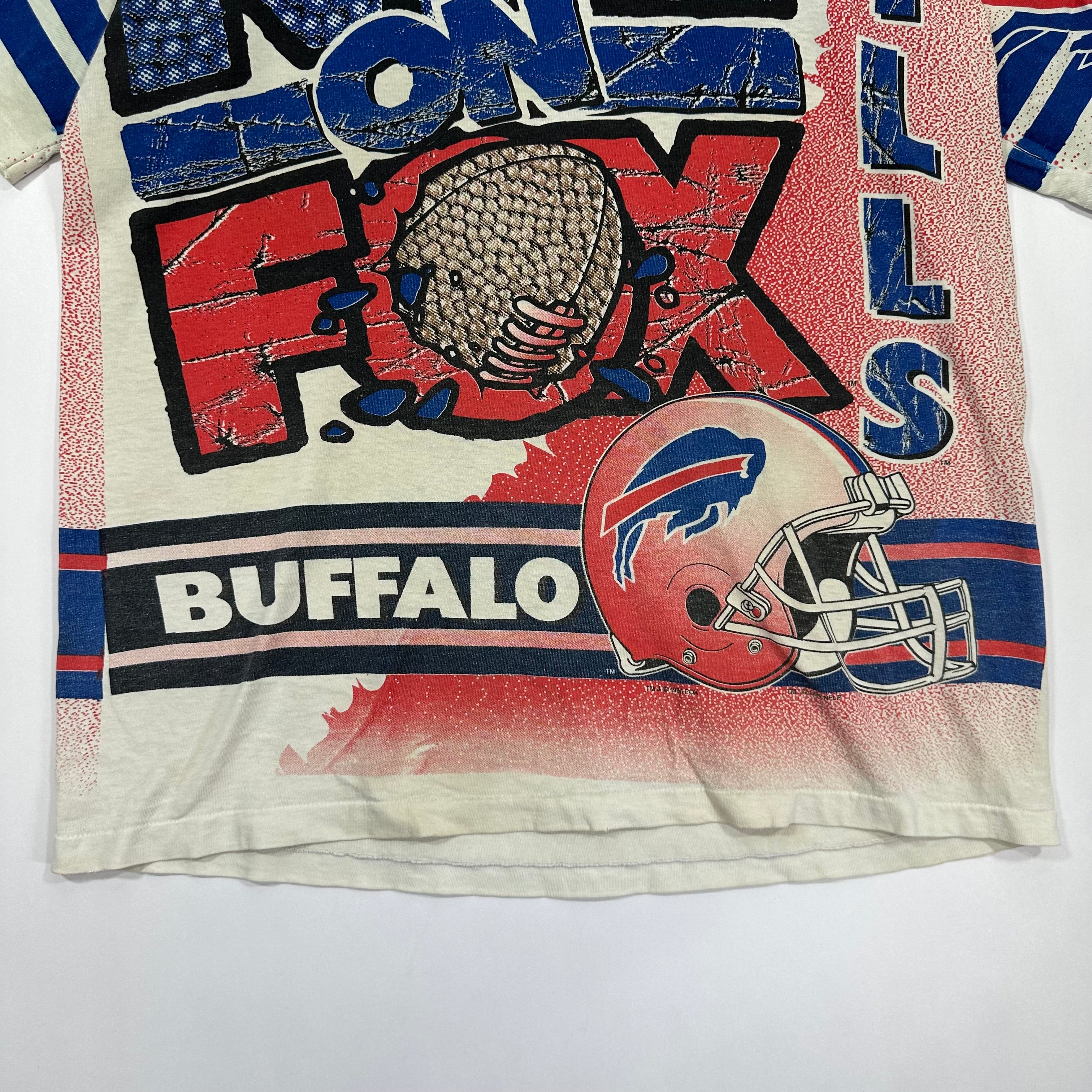 Vintage Buffalo Bills All Over Print Shirt Large