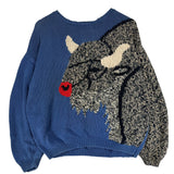 Vintage Buffalo Bills Knit Sweater Sweatshirt Large