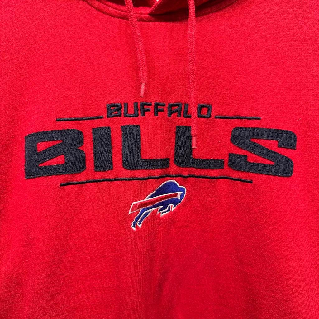 Vintage Buffalo Bills Chopped Hoodie Sweatshirt XL