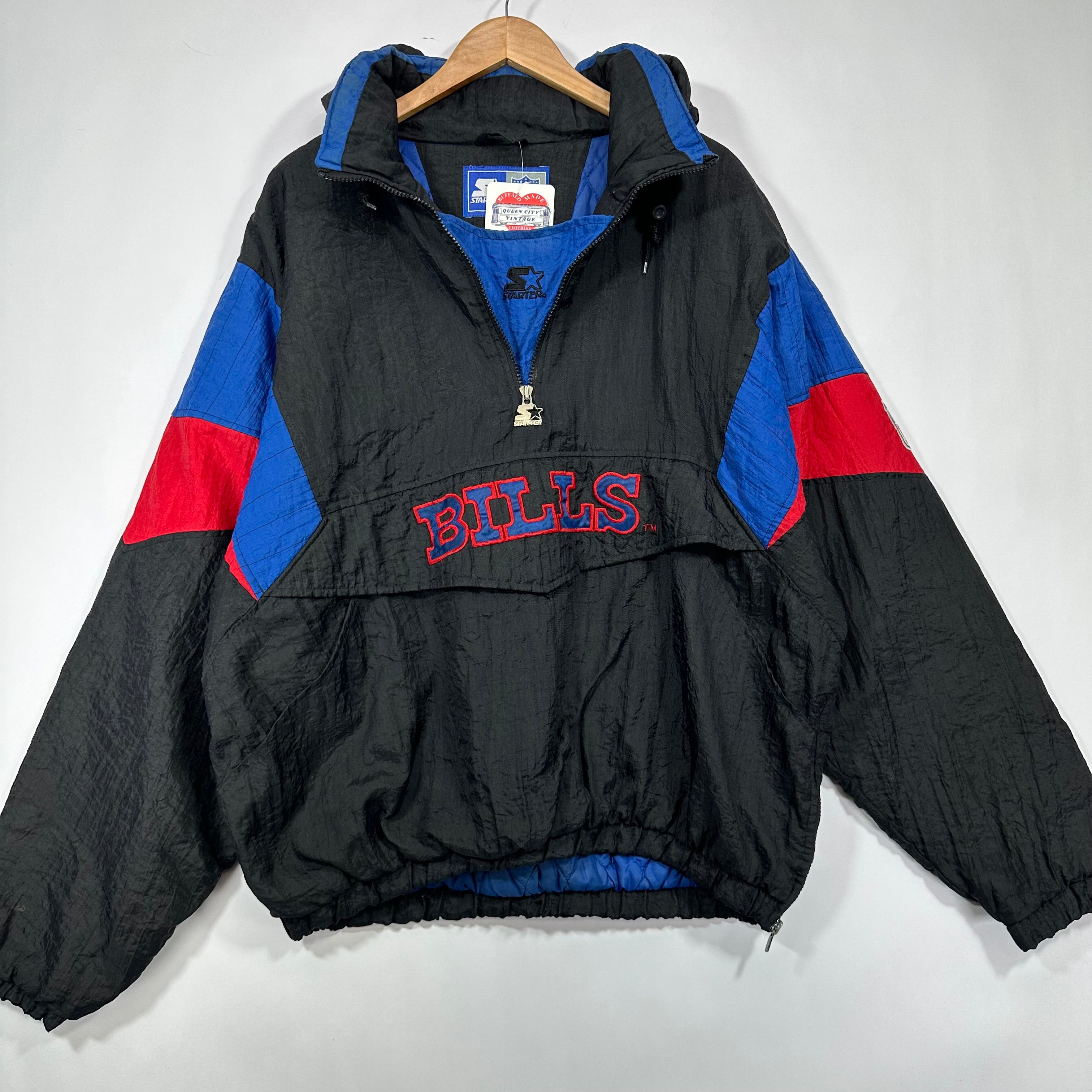 Vintage Buffalo Bills Starter Pullover Puffer Jacket XL