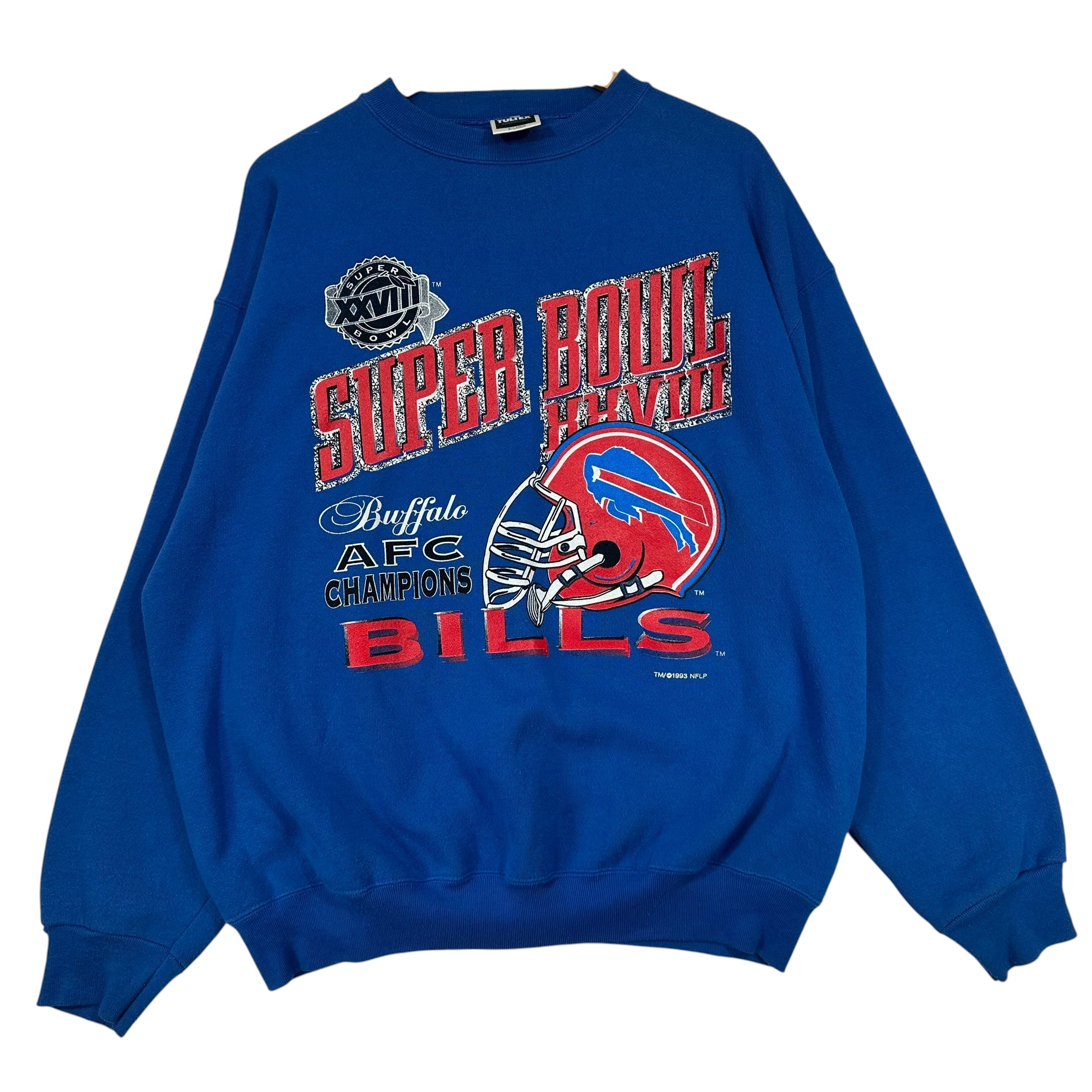 Vintage Buffalo Bills 1993 AFC Champs Crewneck Sweatshirt XL