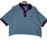 Vintage Buffalo Bills Cropped Polo Shirt Large