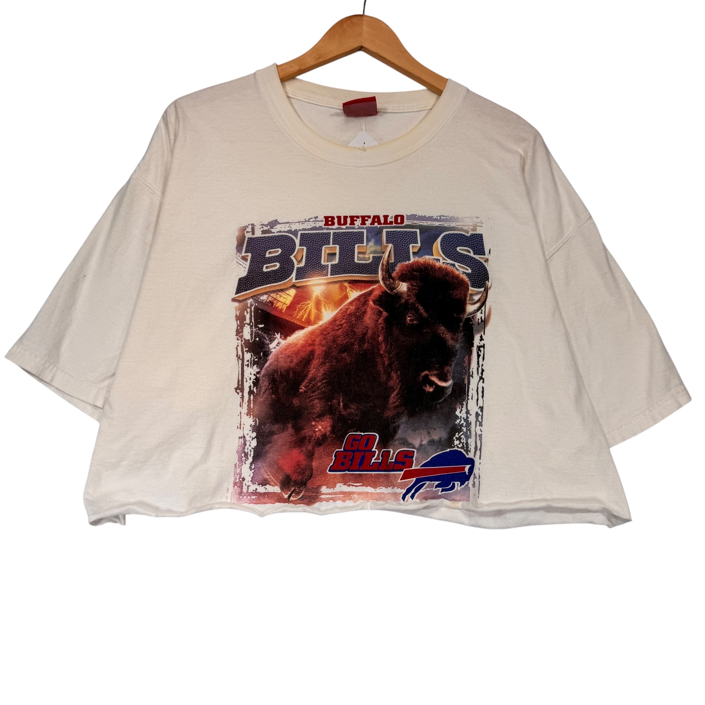 Vintage Buffalo Bills Cropped Shirt XXL