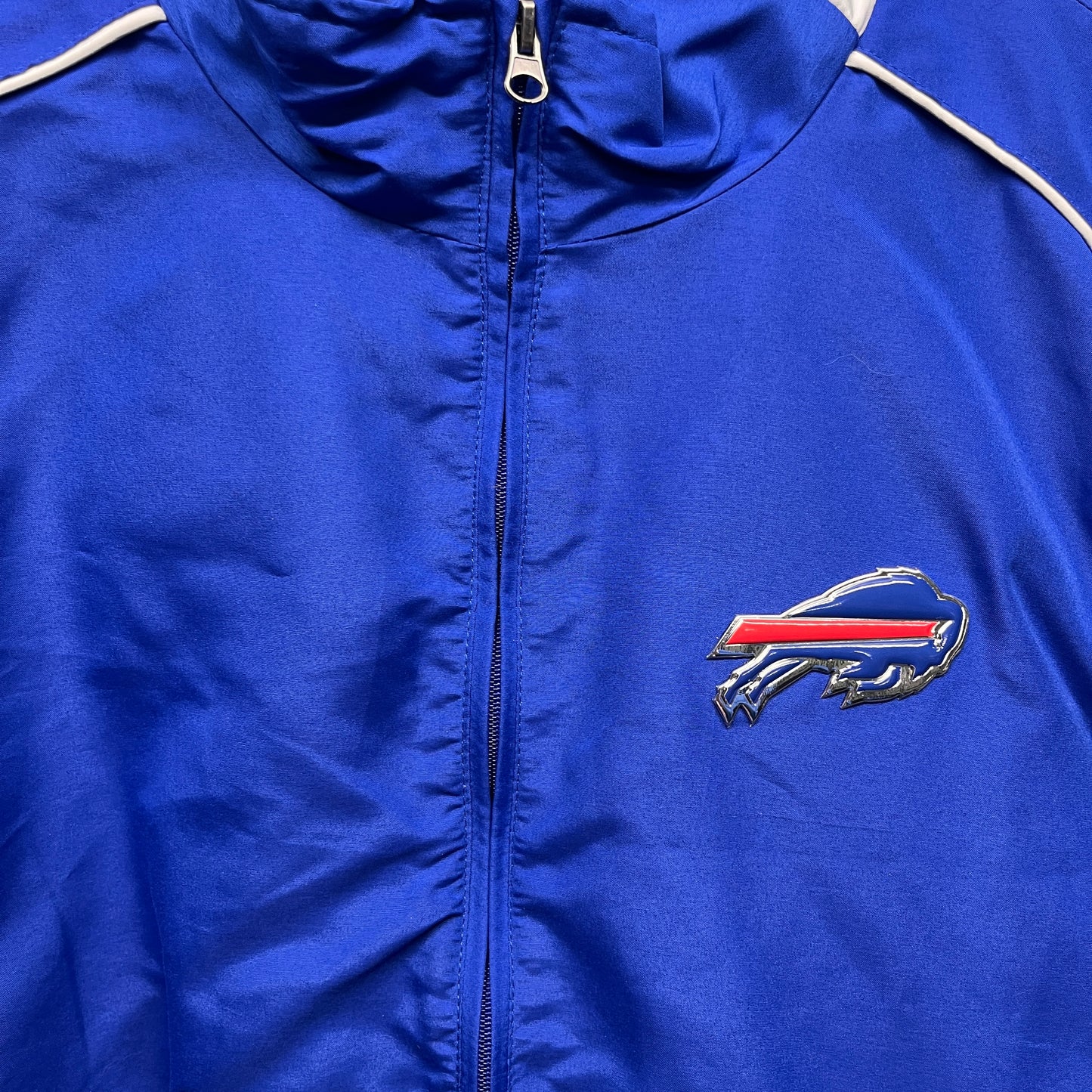 Vintage Buffalo Bills Zip Up Windbreaker Jacket XXL