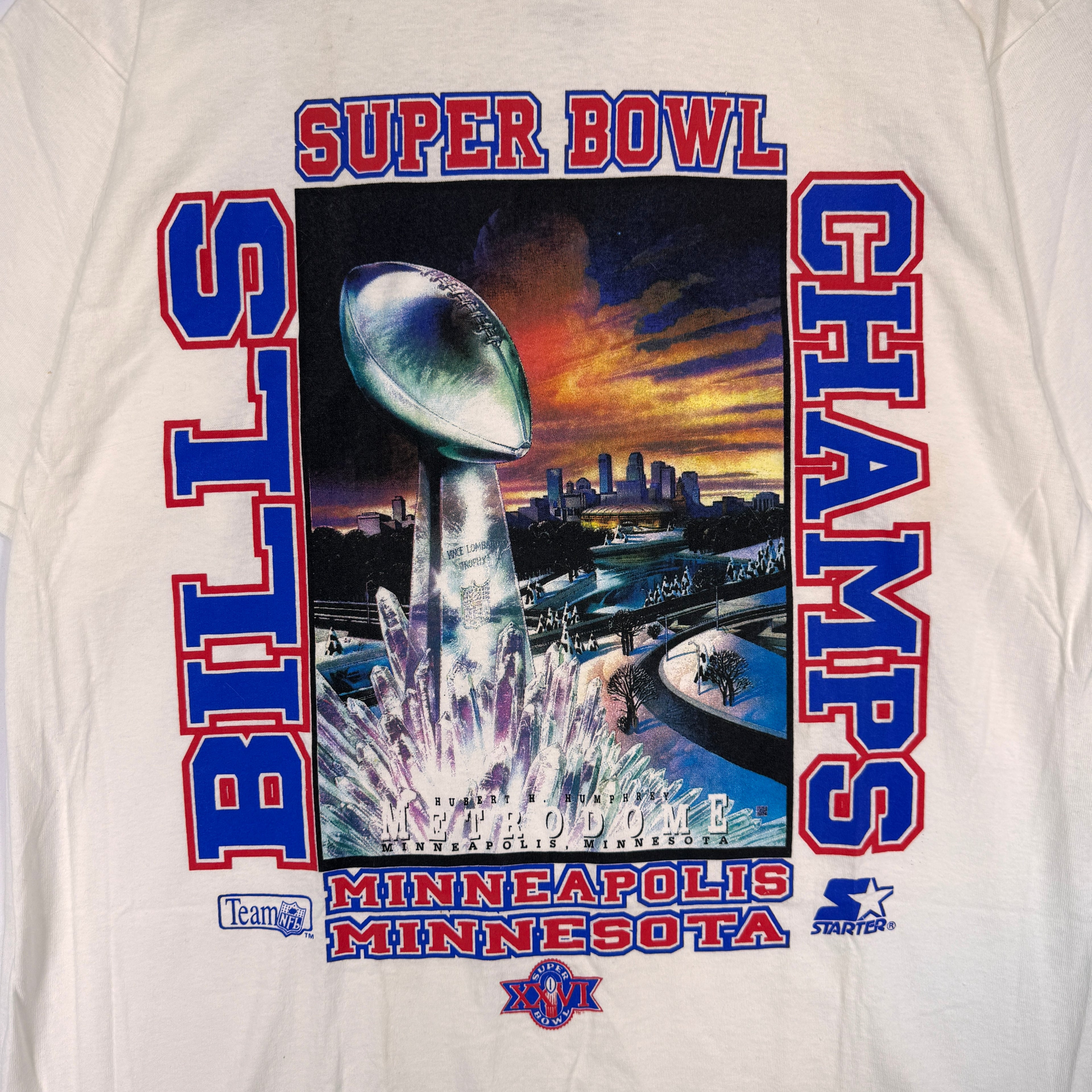 Vintage Buffalo Bills Super Bowl XXVI Champions Shirt XL