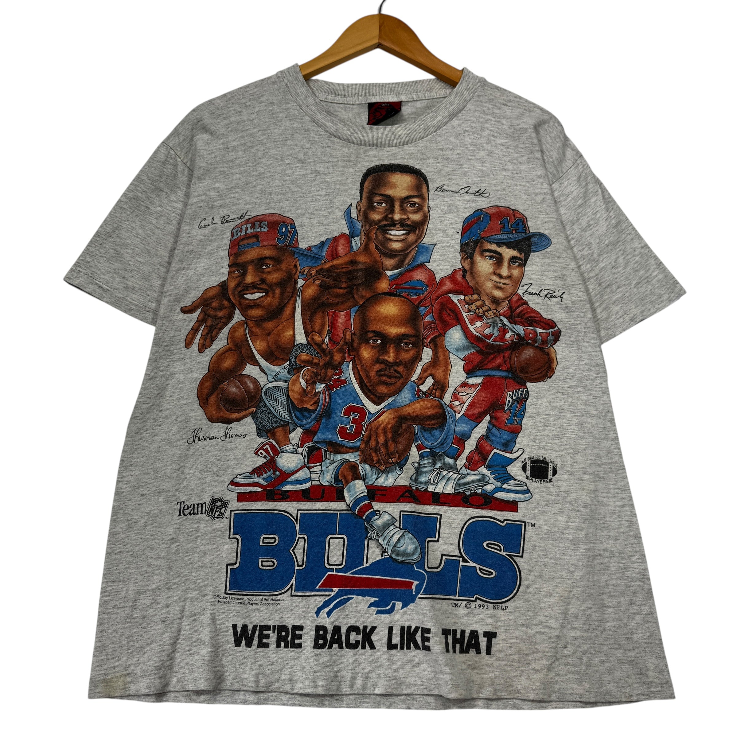 Vintage Buffalo Bills “We’re Back Like That” Caricature Shirt Large