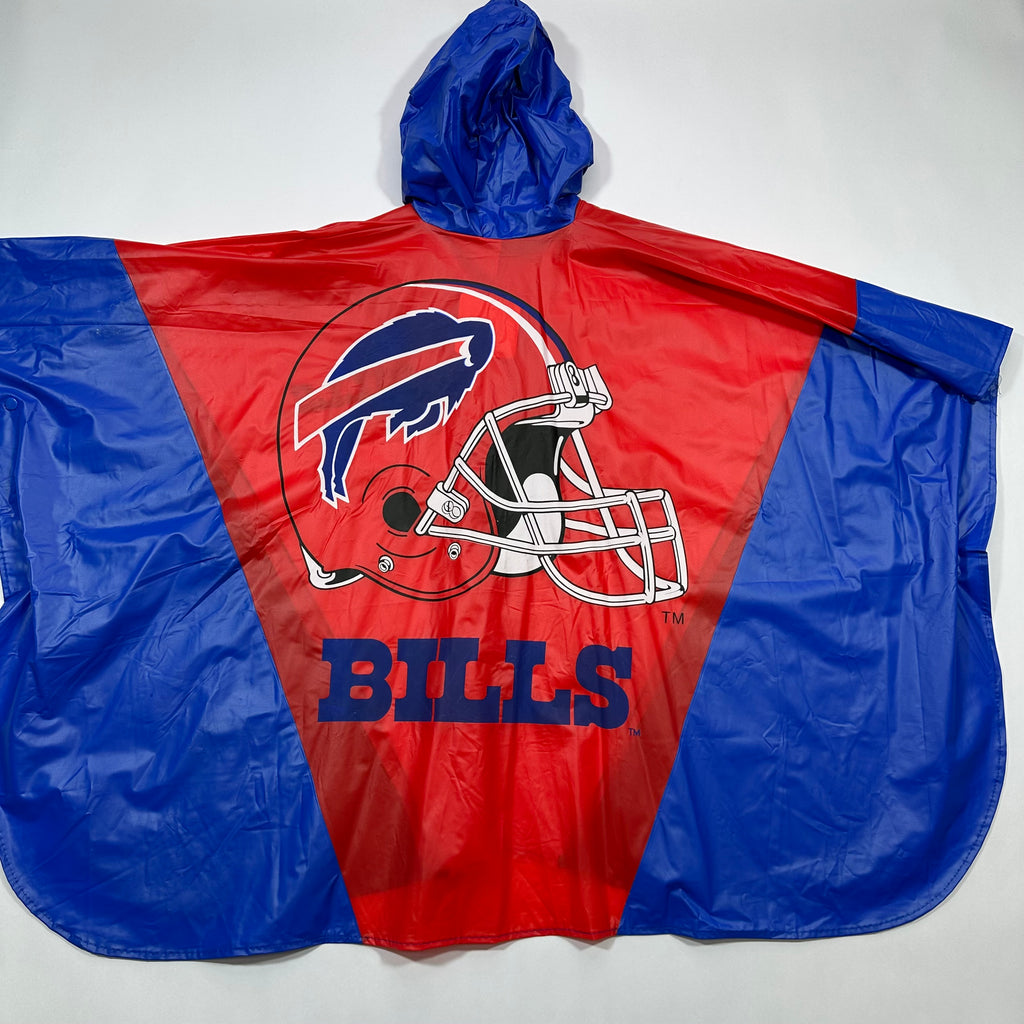 Vintage Buffalo Bills Rain Poncho Jacket Medium-Large