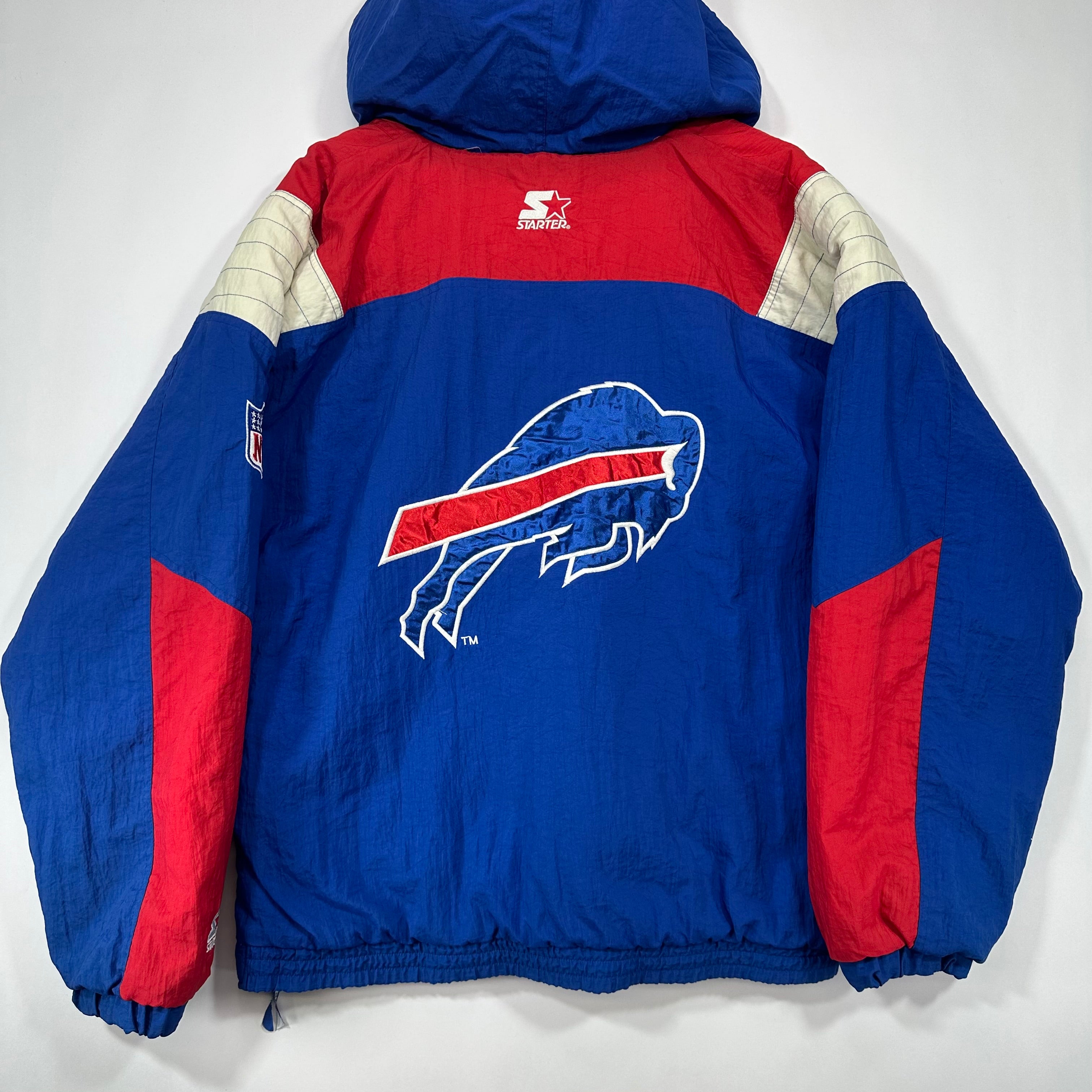 Vintage Buffalo Bills Starter Pullover Puffer Jacket Large