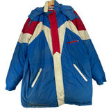 Vintage Buffalo Bills Down Puffer Parka Jacket Medium